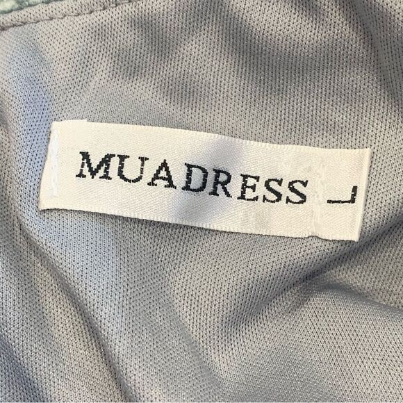 MUADRESS Women's Lace Cocktail Wedding Party Dress Gray Size Large - Picture 7 of 11